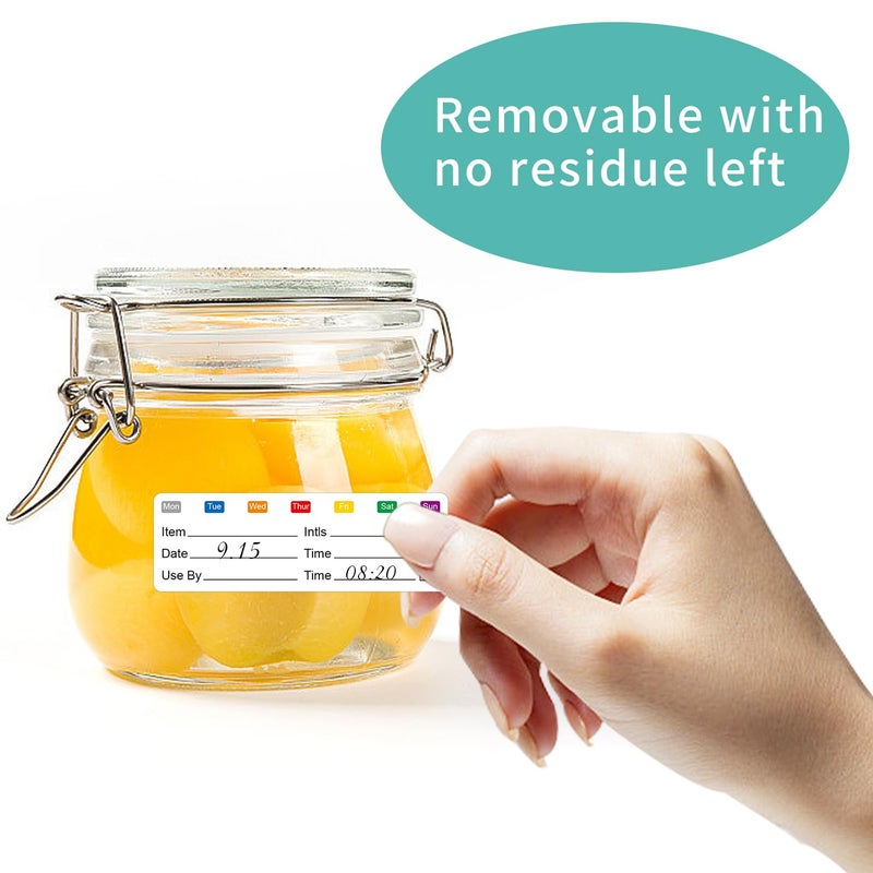 STARLIBOO Removable Freezer Labels  1x3 Inch  300pcs  Waterproof Oil Resistant Easy Clean Leaves No Residue - Image 2
